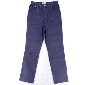 West Port Jeans Denim Cotton Women SZ 10 Black Straight Stretch VTG Mid Rise 90s